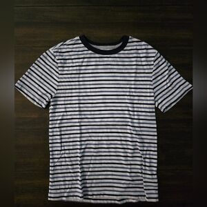 Old Navy Blue and White Short Sleeve Tee